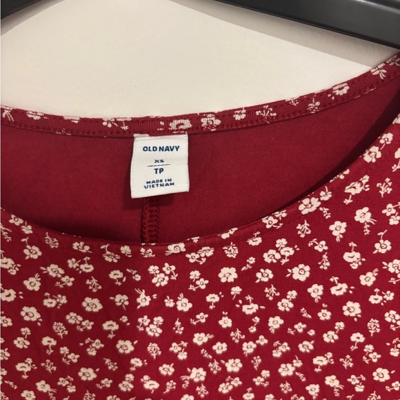 Old Navy Burgundy Floral Dress - Picture 3 of 4